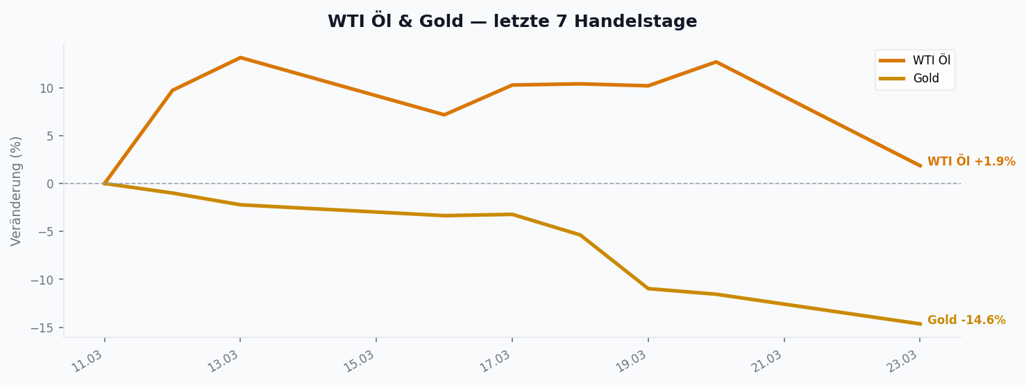 WTI Öl & Gold