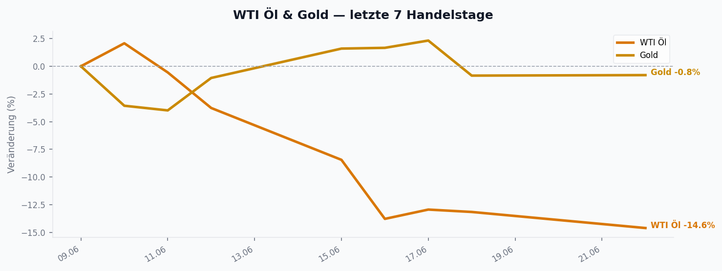 WTI Öl & Gold